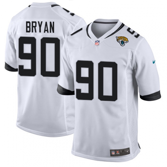 Men's Nike Jacksonville Jaguars #90 Taven Bryan Game White NFL Jersey - Ujersey