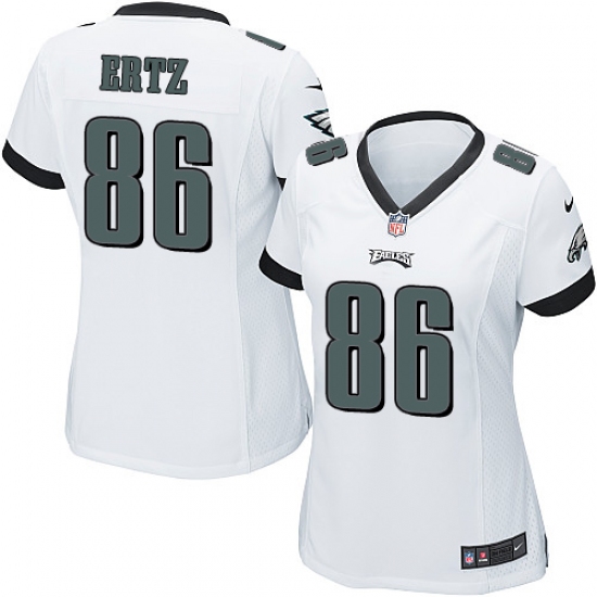 Women's Nike Philadelphia Eagles #86 Zach Ertz Game White NFL Jersey - Ujersey