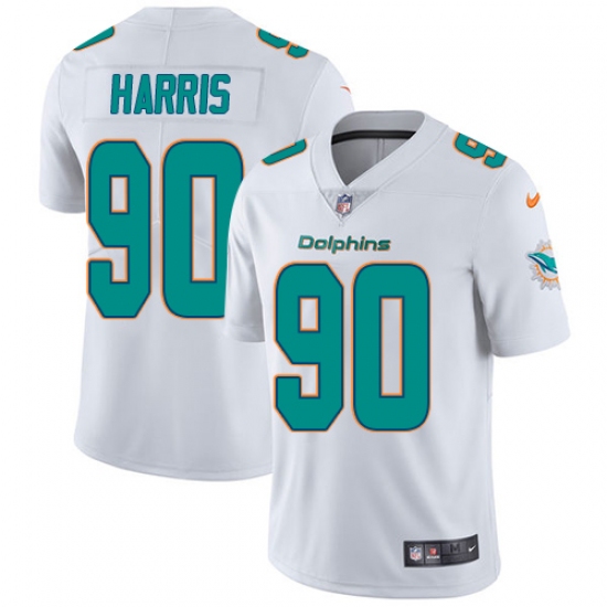 Youth Nike Miami Dolphins #90 Charles Harris Elite White NFL Jersey - Ujersey