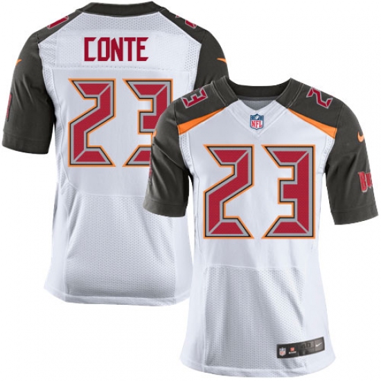 Men's Nike Tampa Bay Buccaneers #23 Chris Conte Elite White NFL Jersey