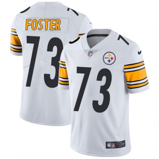 Men's Nike Pittsburgh Steelers #73 Ramon Foster White Vapor Untouchable Limited Player NFL Jersey - Ujersey
