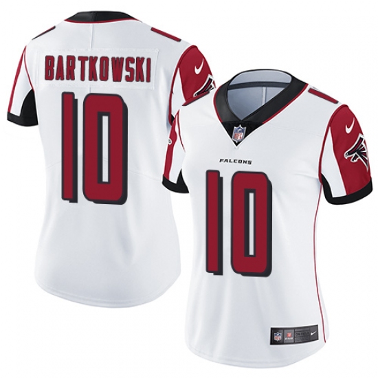 Women's Nike Atlanta Falcons #10 Steve Bartkowski White Vapor Untouchable Limited Player NFL Jersey - Ujersey