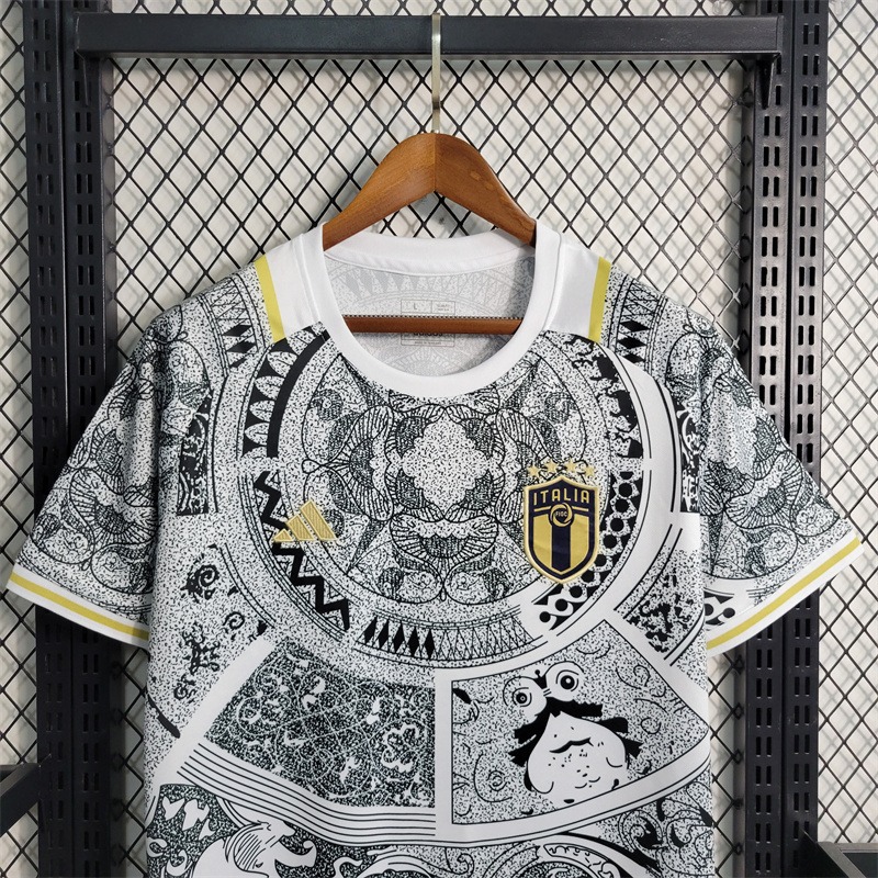 Italy Soccer Jersey White Special Edition Custom Shirt 2024 - ujerseystore