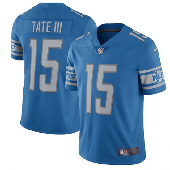 Men's Nike Detroit Lions #15 Golden Tate III Limited Light Blue Team Color Vapor Untouchable NFL Jersey - Ujersey