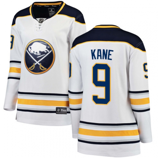 Women's Buffalo Sabres #9 Evander Kane Fanatics Branded White Away Breakaway NHL Jersey - Ujersey