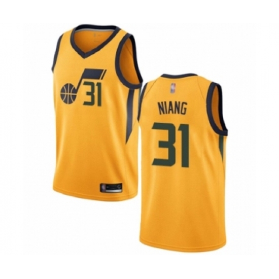 Women's Utah Jazz #31 Georges Niang Swingman Gold Basketball Jersey Statement Edition - Ujersey