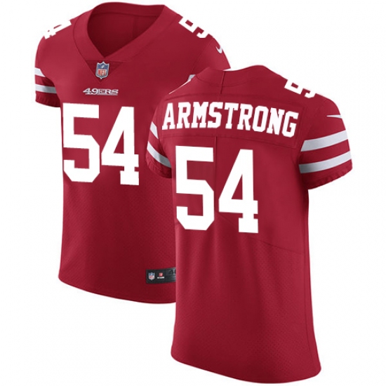Men's Nike San Francisco 49ers #54 Ray-Ray Armstrong Red Team Color Vapor Untouchable Elite Player NFL Jersey - Ujersey