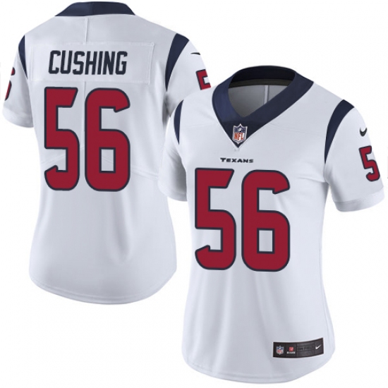 Women's Nike Houston Texans #56 Brian Cushing Limited White Vapor Untouchable NFL Jersey - Ujersey