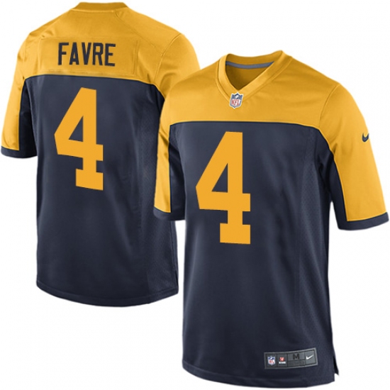 Men's Nike Green Bay Packers #4 Brett Favre Game Navy Blue Alternate NFL Jersey - Ujersey