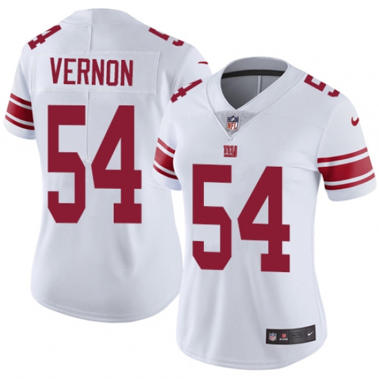 Women's Nike New York Giants #54 Olivier Vernon White Vapor Untouchable Limited Player NFL Jersey - Ujersey