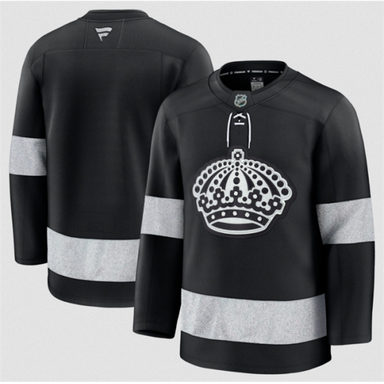 Men's Los Angeles Kings Blank Black Alternate Stitched Hockey Jersey - Ujersey