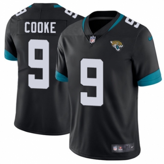 Men's Nike Jacksonville Jaguars #9 Logan Cooke Teal Green Team Color Vapor Untouchable Limited Player NFL Jersey - Ujersey