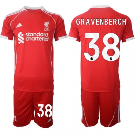 Men Liverpool 2026 Soccer Jerseys Red #38 GRAVENBERCH