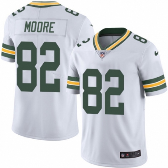 Youth Nike Green Bay Packers #82 J'Mon Moore White Vapor Untouchable Elite Player NFL Jersey - Ujersey