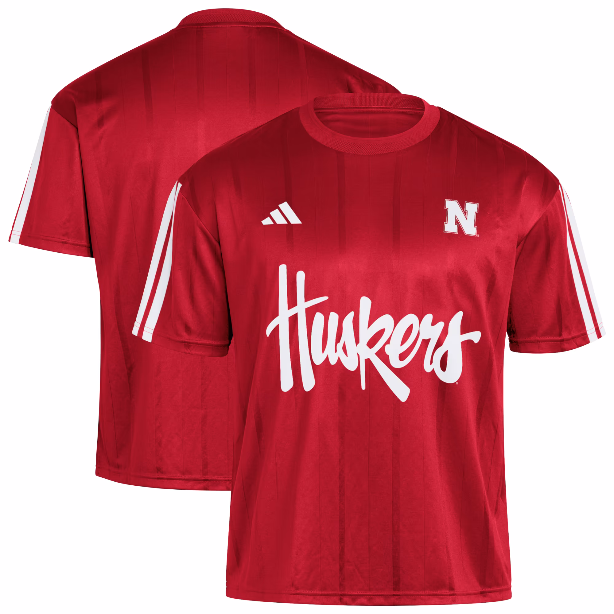 Men's adidas Red Nebraska Huskers Soccer Fashion Jersey - Ujersey