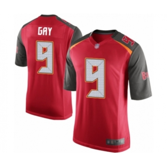 Men's Tampa Bay Buccaneers #9 Matt Gay Game Red Team Color Football Jersey - Ujersey