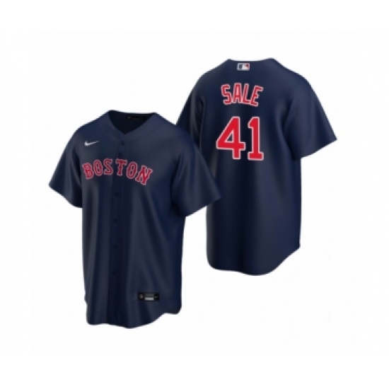 Women's Boston Red Sox #41 Chris Sale Nike Navy Replica Alternate Jersey - Ujersey