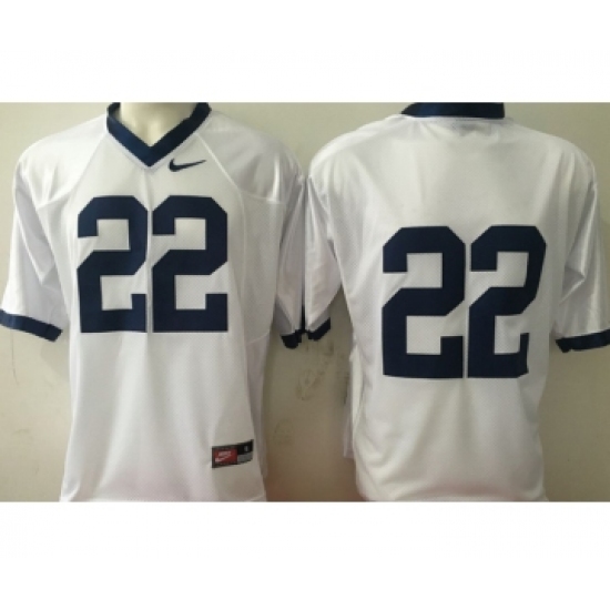 Penn State Nittany Lions 22 T.J. Rhattigan White College Football Jersey - Ujersey