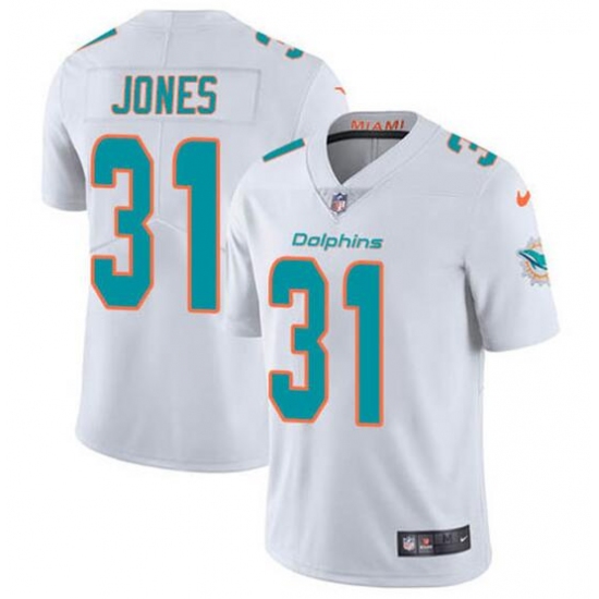 Men's Miami Dolphins #31 Byron Jones White Vapor Untouchable Limited Stitched Jersey - Ujersey