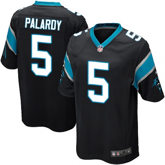 Men's Nike Carolina Panthers #5 Michael Palardy Game Black Team Color NFL Jersey - Ujersey
