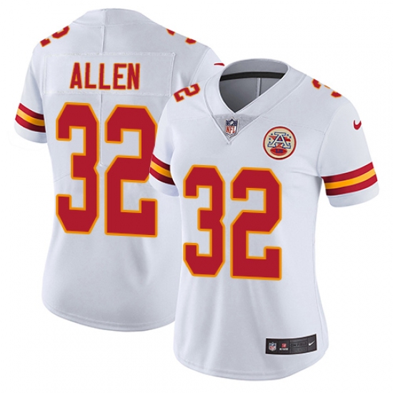Women's Nike Kansas City Chiefs #32 Marcus Allen Elite White NFL Jersey