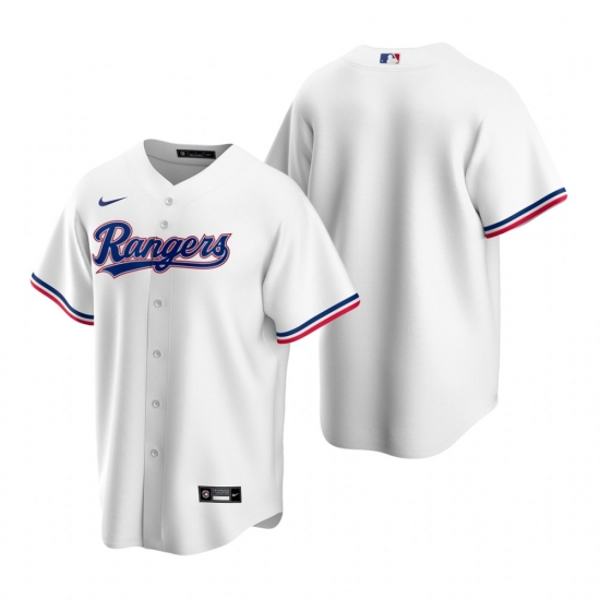 Men's Nike Texas Rangers Blank White Home Stitched Baseball Jersey - Ujersey
