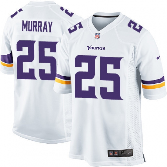 Men's Nike Minnesota Vikings #25 Latavius Murray Game White NFL Jersey - Ujersey