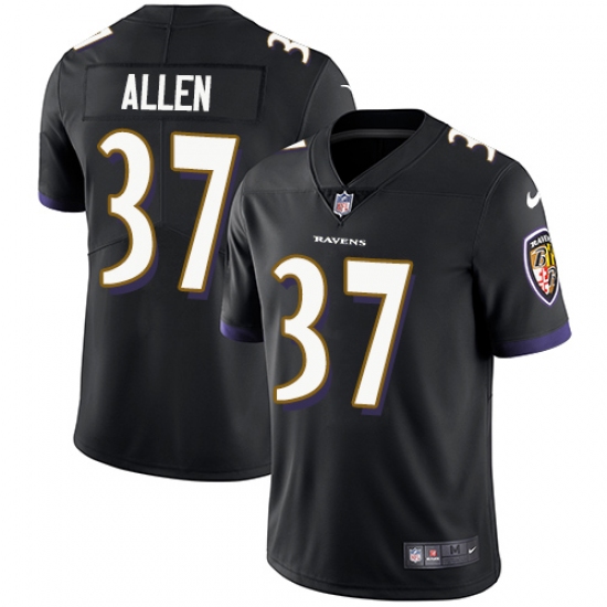 Men's Nike Baltimore Ravens #37 Javorius Allen Black Alternate Vapor Untouchable Limited Player NFL Jersey - Ujersey
