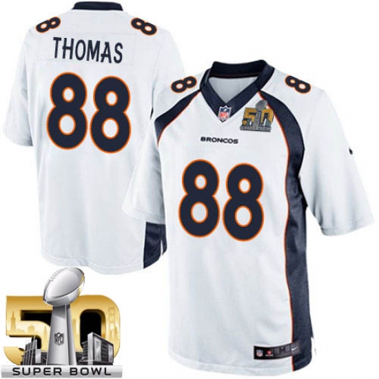 Men's Nike Denver Broncos #88 Demaryius Thomas Limited White Super Bowl 50 Bound NFL Jersey - Ujersey