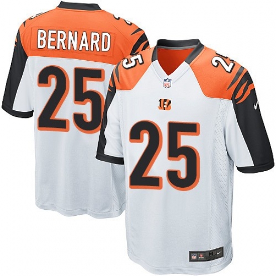 Men's Nike Cincinnati Bengals #25 Giovani Bernard Game White NFL Jersey - Ujersey