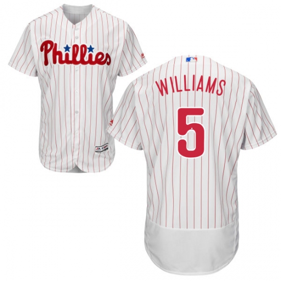 Men's Majestic Philadelphia Phillies #5 Nick Williams White Flexbase Authentic Collection MLB Jersey - Ujersey
