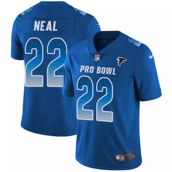 Men's Nike Atlanta Falcons #22 Keanu Neal Limited Royal Blue 2018 Pro Bowl NFL Jersey - Ujersey