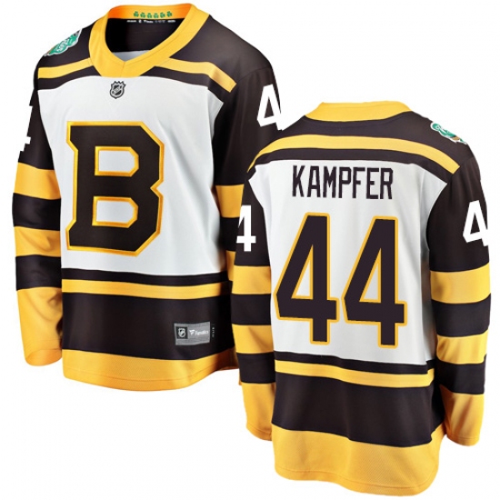 Men's Boston Bruins #44 Steven Kampfer White 2019 Winter Classic Fanatics Branded Breakaway NHL Jersey - Ujersey