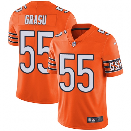 Youth Nike Chicago Bears #55 Hroniss Grasu Limited Orange Rush Vapor Untouchable NFL Jersey - Ujersey