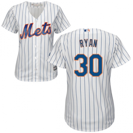 Women's Majestic New York Mets #30 Nolan Ryan Authentic White Home Cool Base MLB Jersey - Ujersey