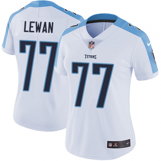 Women's Nike Tennessee Titans #77 Taylor Lewan White Vapor Untouchable Limited Player NFL Jersey - Ujersey