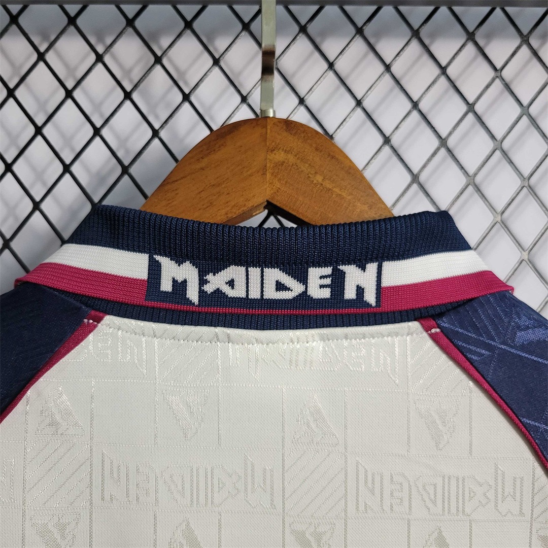 West Ham United Retro Football Jersey Iron Maiden Away Joint Board Shirt 1999/01