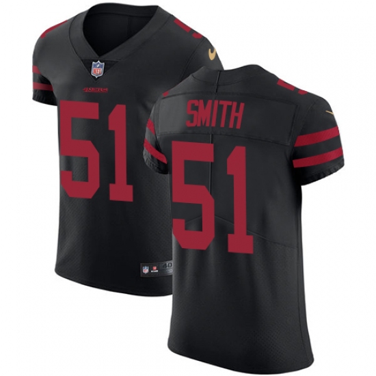 Men's Nike San Francisco 49ers #51 Malcolm Smith Black Alternate Vapor Untouchable Elite Player NFL Jersey - Ujersey