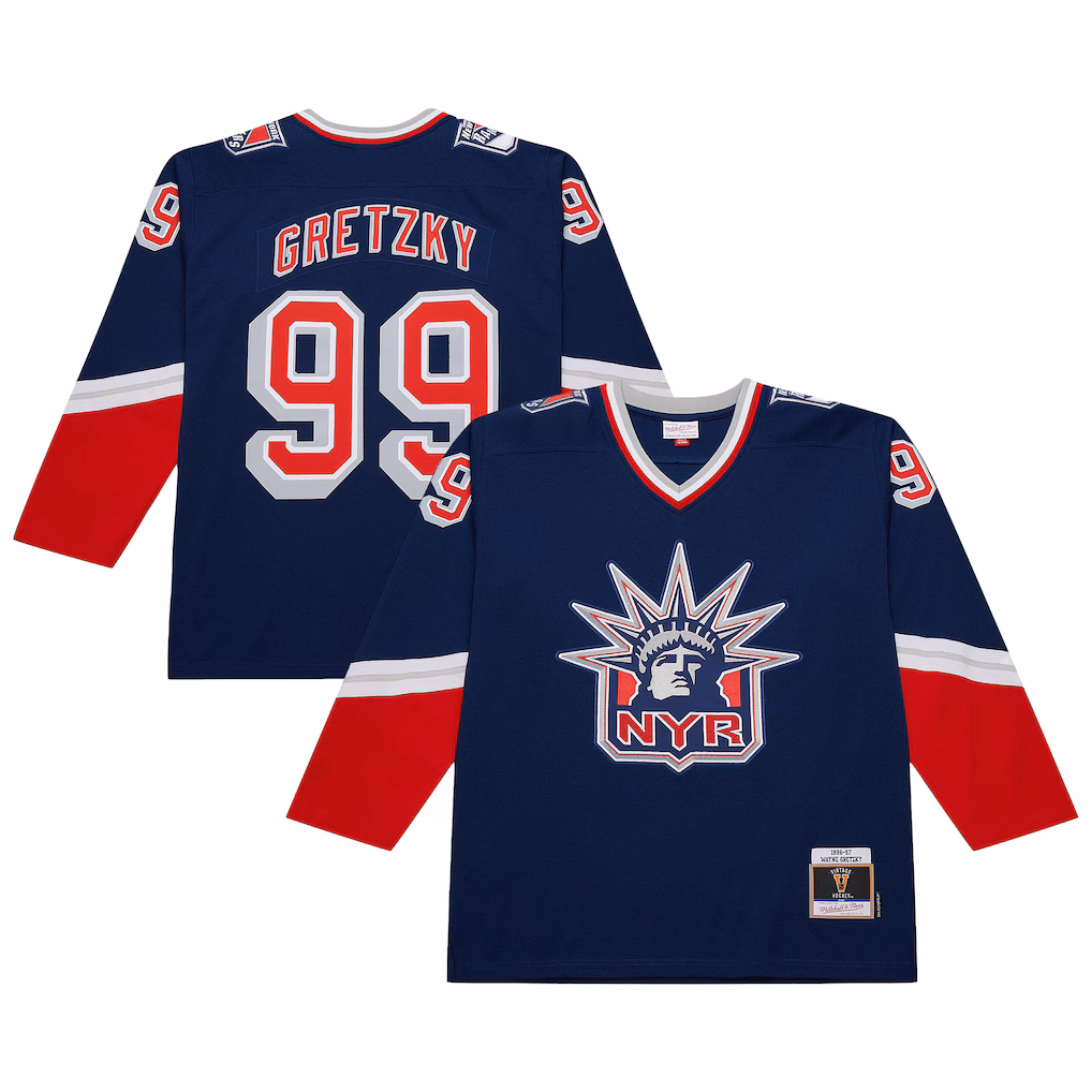 Youth New York Rangers Wayne Gretzky Mitchell & Ness 1996/97  Power Play Player Jersey - Ujersey Shop