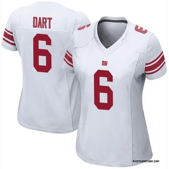 Women New York Giants #6 Jaxson Dart White 2025 Draft F U S E Vapor Untouchable Limited Stitched Jersey - Ujersey