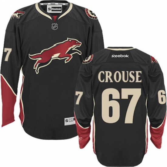 Youth Reebok Arizona Coyotes #67 Lawson Crouse Premier Black Third NHL Jersey - Ujersey
