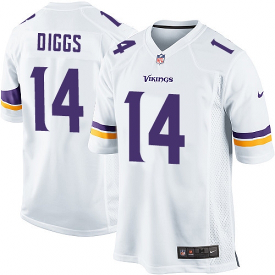 Men's Nike Minnesota Vikings #14 Stefon Diggs Game White NFL Jersey - Ujersey