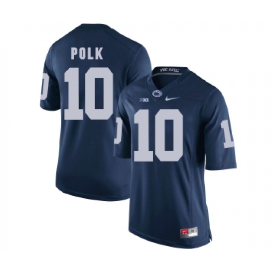 Penn State Nittany Lions 10 Brandon Polk Navy College Football Jersey