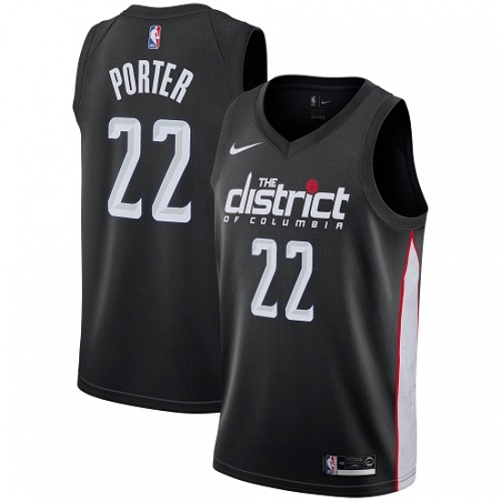 Women's Nike Washington Wizards #22 Otto Porter Swingman Black NBA Jersey - City Edition