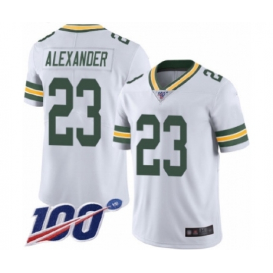 Men's Green Bay Packers #23 Jaire Alexander White Vapor Untouchable Limited Player 100th Season Football Jersey - Ujersey
