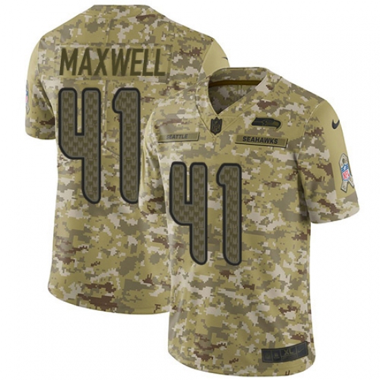 Youth Nike Seattle Seahawks #41 Byron Maxwell Limited Camo 2018 Salute to Service NFL Jersey - Ujersey
