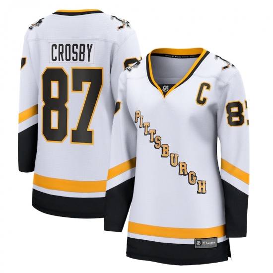 Women's Pittsburgh Penguins #87 Sidney Crosby Fanatics Branded White 2020-21 Special Edition Breakaway Player Jersey