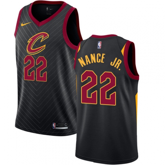 Women's Nike Cleveland Cavaliers #22 Larry Nance Jr. Authentic Black NBA Jersey Statement Edition - Ujersey