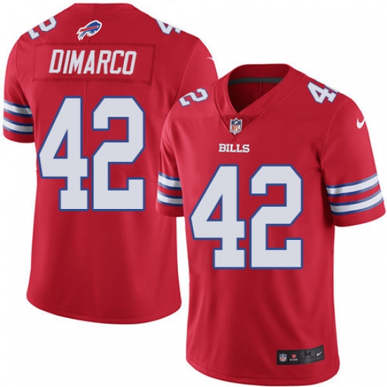 Youth Nike Buffalo Bills #42 Patrick DiMarco Limited Red Rush Vapor Untouchable NFL Jersey - Ujersey