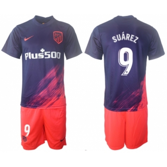 Men 2021-2022 Club Atletico Madrid away purple 9 Soccer Jerseys